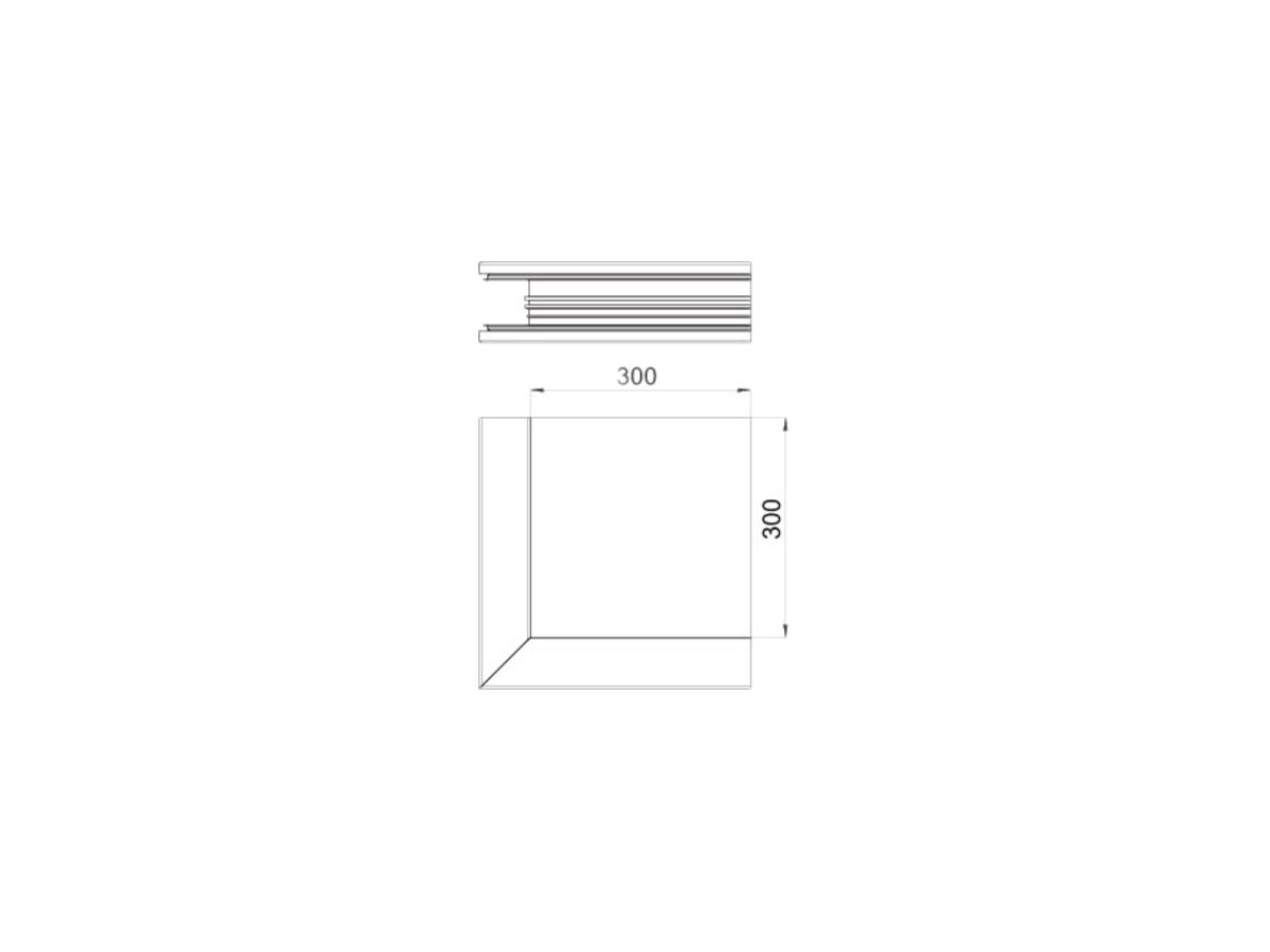 Ausseneck Bettermann GEK-A 70×110mm alu