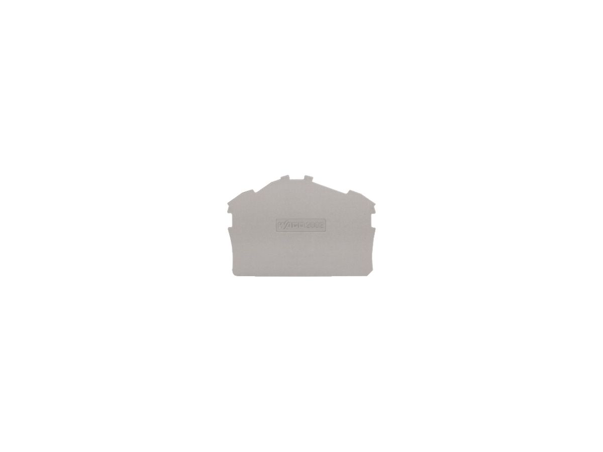 Abschluss/Zwischenplatte WAGO TOPJOB S 0.8mm grau