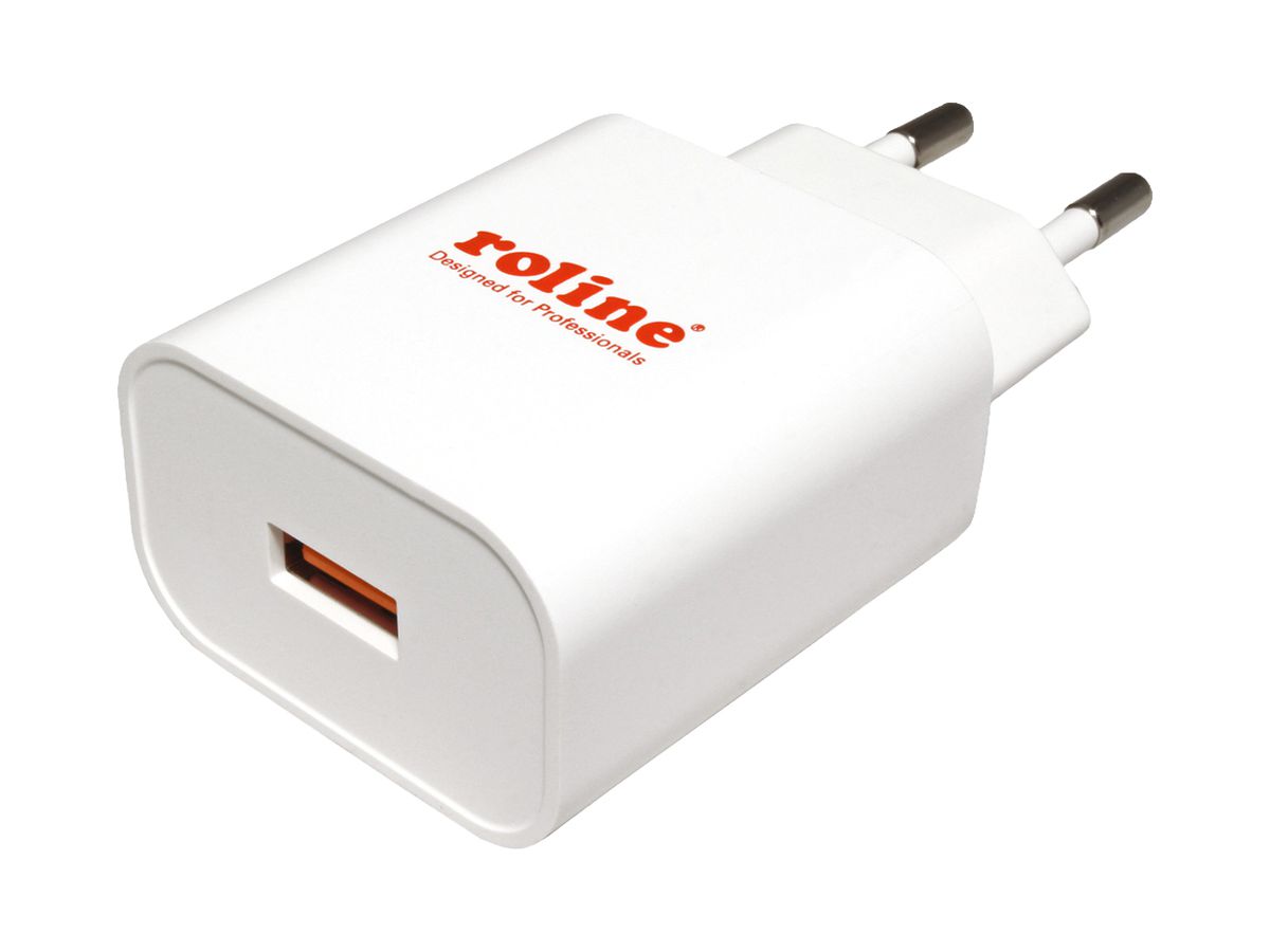 Netzgerät ROLINE, 1×USB A (QC 3.0), 18W