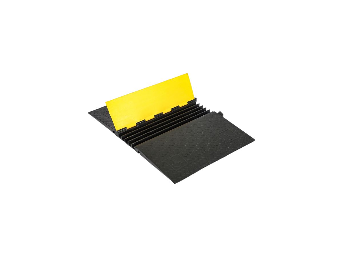 Aufboden-Leitungsführungskanal DEM CP-5 Gummi 1150×48×800mm 35×31mm gb/sz