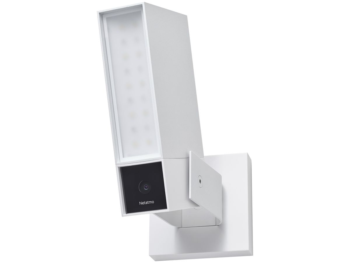 Kamera mit Strahler Legrand Netatmo PRO Smart WLAN Full-HD 1500lm 105dB ws