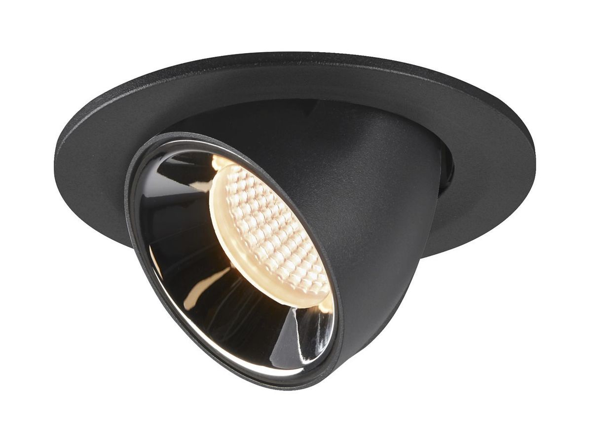 EB-LED-Downlight SLV NUMINOS GIMBLE S, 8.6W 250mA 690lm 2700K 40° sz/chr