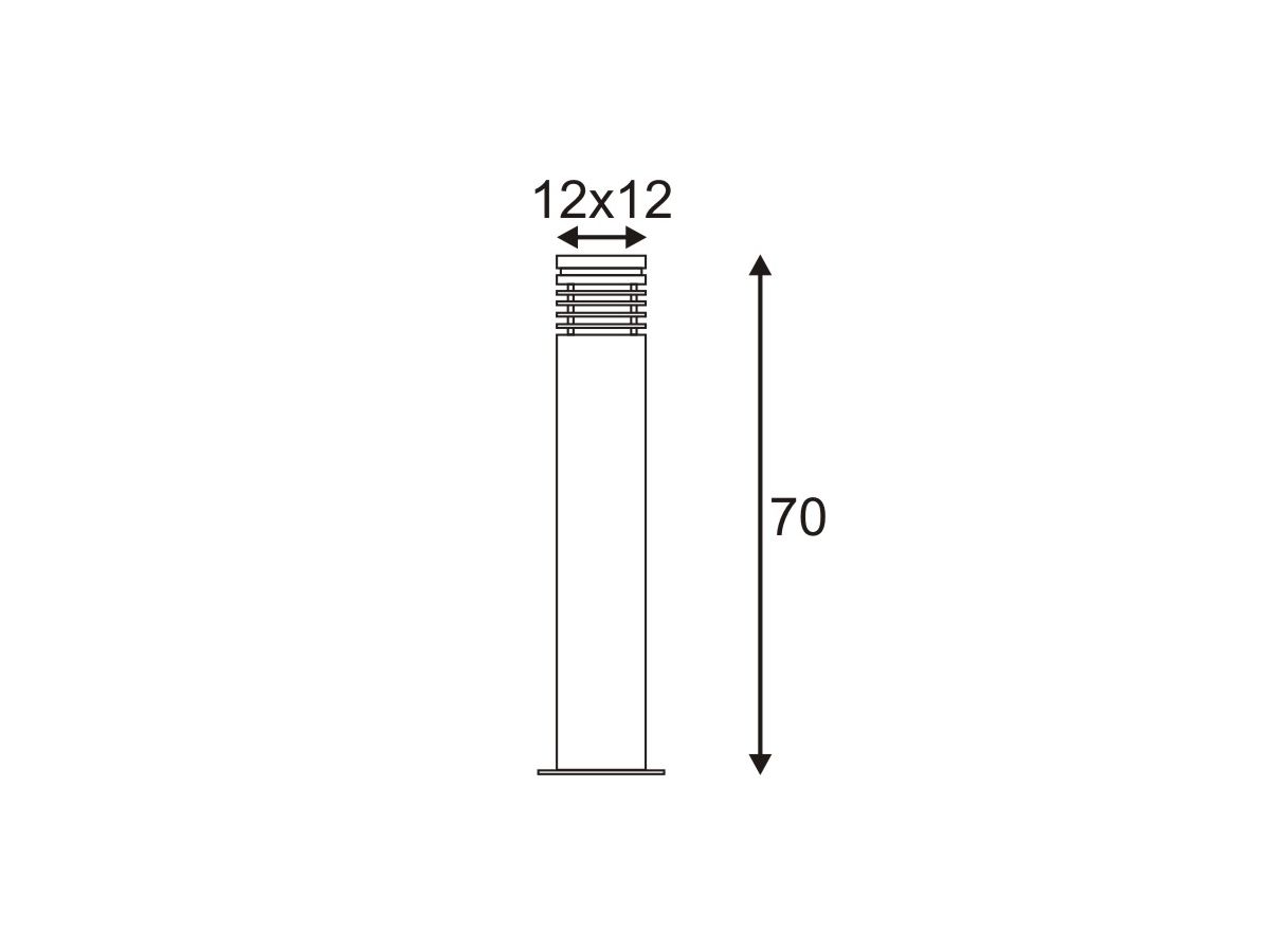 Stehleuchte SLV ARROCK GRANITE 70, E27 15W IP44 salt&pepper