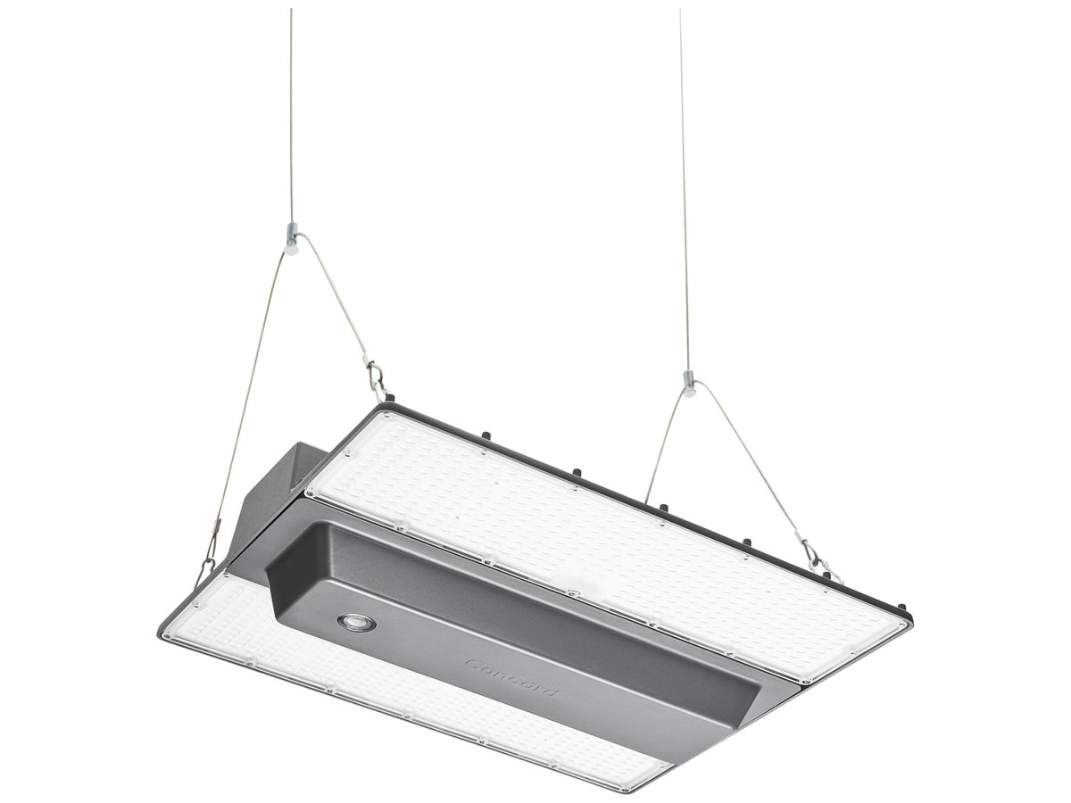 LED-Hallenstrahler Sylvania Rocks 144W 26000lm 4000K IP65 DALI EM3h 481×446 grau