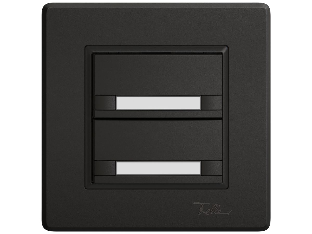 UP-KNX-Taster RGB EDIZIO.liv SNAPFIX® Temperaturfüh.o.LED Pap.2×T 2-Tbed.sz