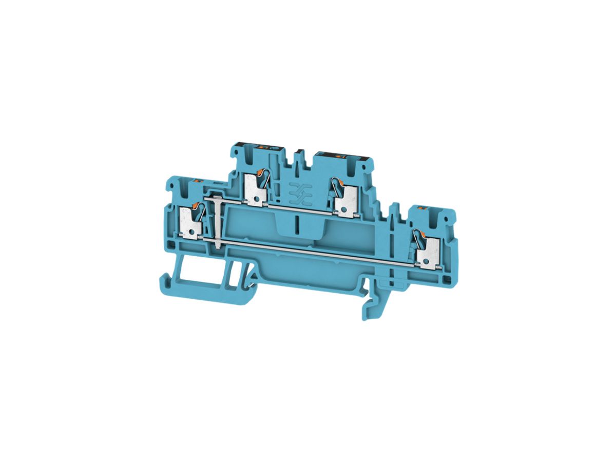 Mehrstock-Reihenklemme Weidmüller A2T PUSH IN 1.5mm² 2 Etagen blau