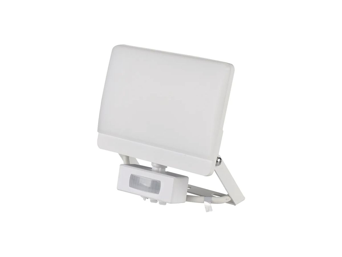 LED-Strahler WORKLIGHT PIR 30W 4000K IP54 VWB 183×170mm 140° weiss