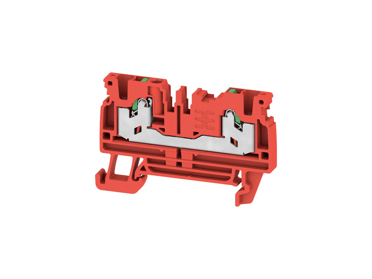 Durchgangs-Reihenklemme WM S2C 2.5mm² 24A 800V SNAP IN 2×1 TH35 rt