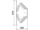Bogen BET RB W verstellbar 110×300mm Stahl feuerverzinkt