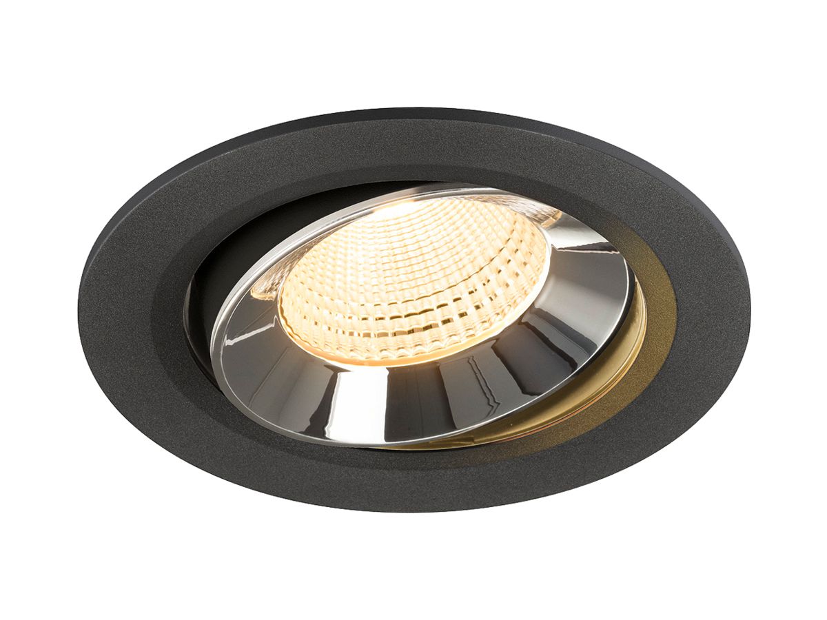 LED-Downlight SLV NUMINOS MOVE L 17W 2500lm 3000K WB DALI Ø145 sz/cr