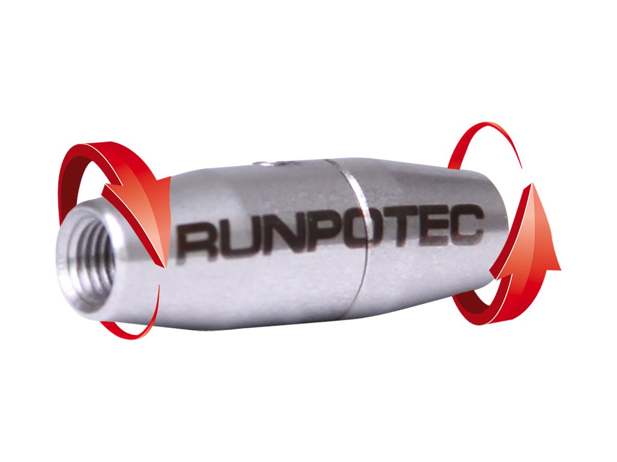 Verbindungsstück Runpotec drehbar, Gewinde RTG 12mm