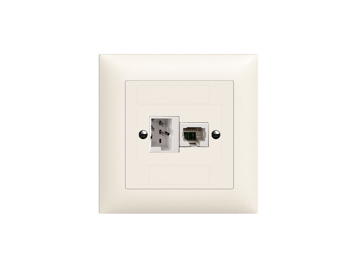 UP-Dose xDSL RJ45/TT83 weiss ITplus EDIZIOdue mit Filter