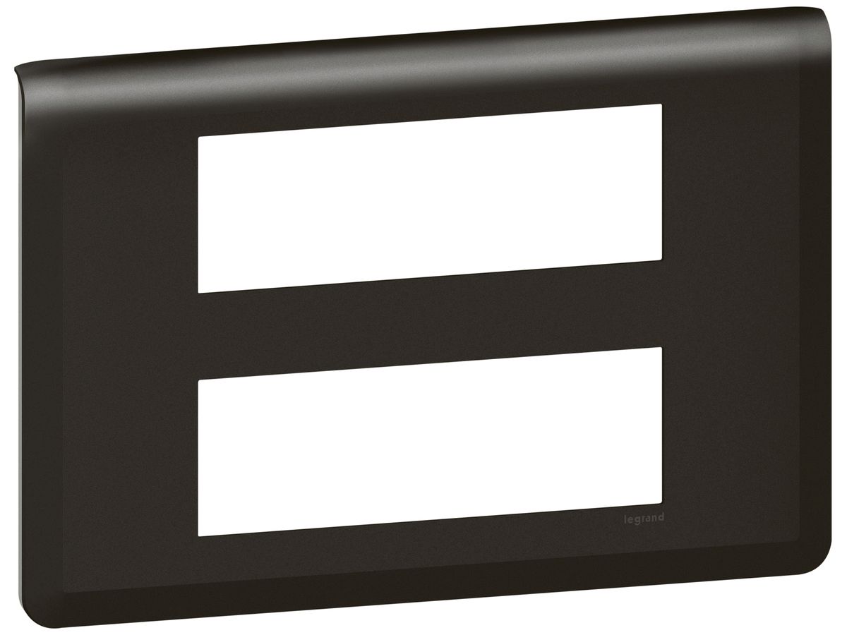 Abdeckrahmen MOS 2×6 Module horizontal schwarz matt