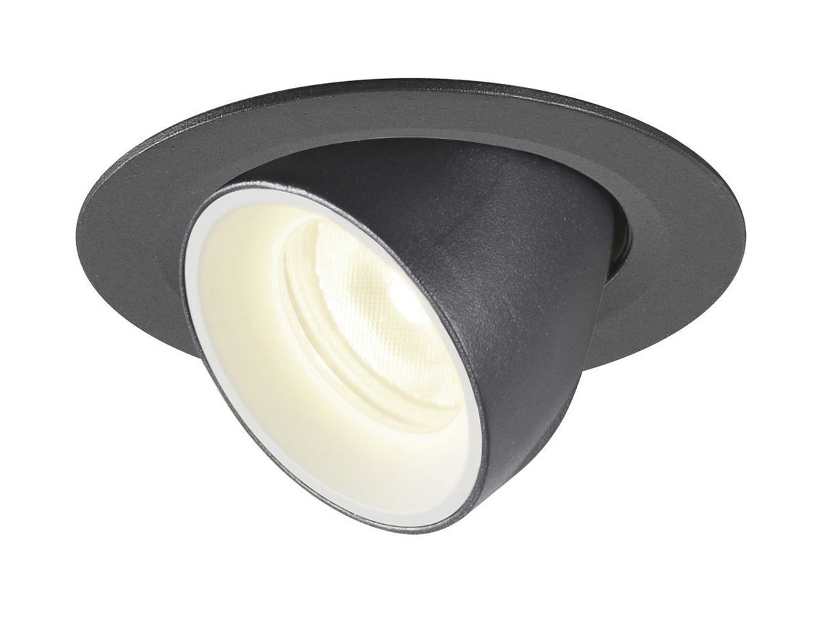 EB-LED-Downlight SLV NUMINOS GIMBLE XS, 7W 200mA 730lm 4000K 40° sz/ws
