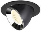 LED-Downlight SLV NUMINOS GIMBLE L 17W 2700lm 4000K WB DALI Ø145 sz/cr