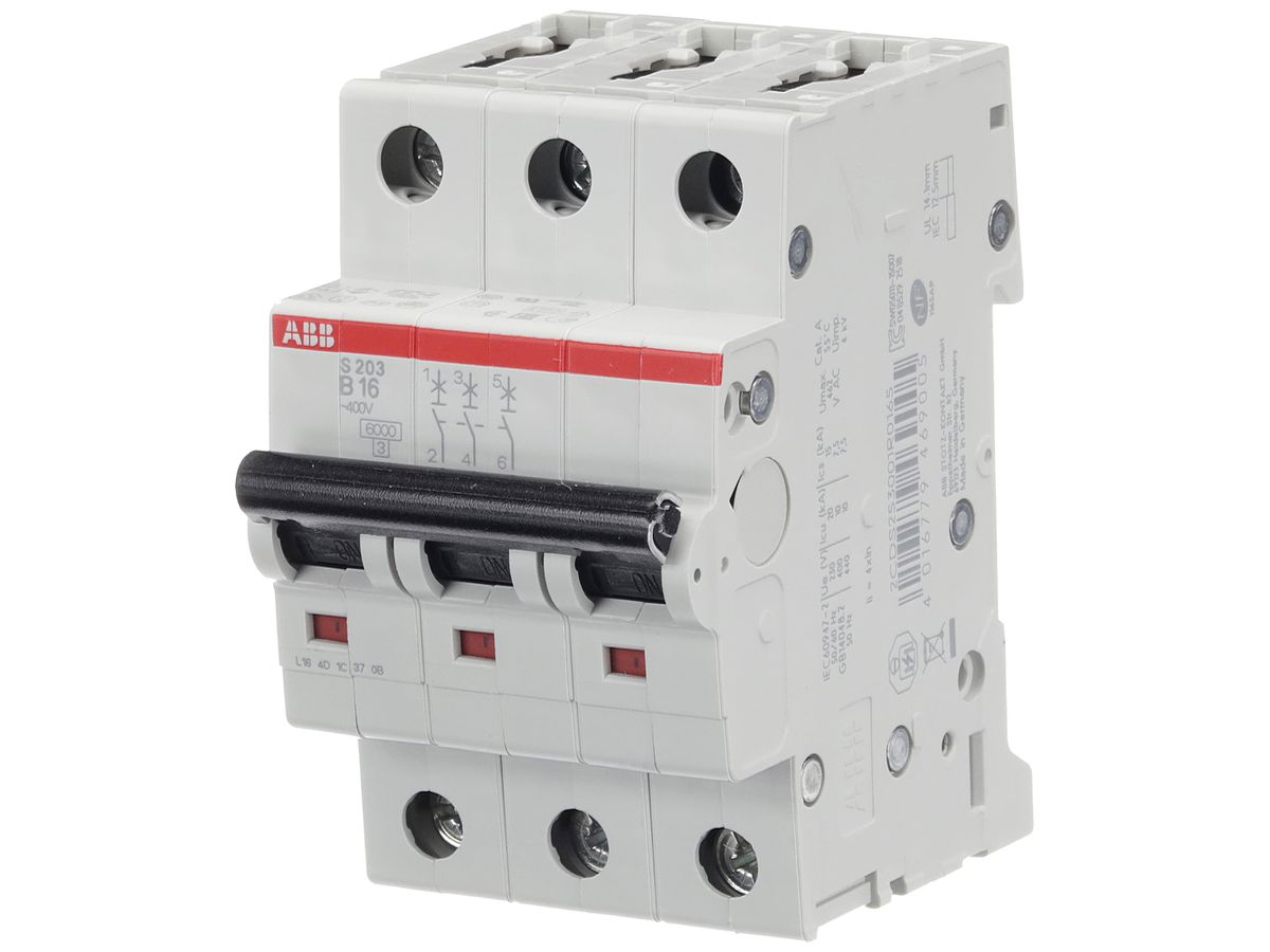 Leitungsschutzschalter ABB S203-B16 16A B 6kA