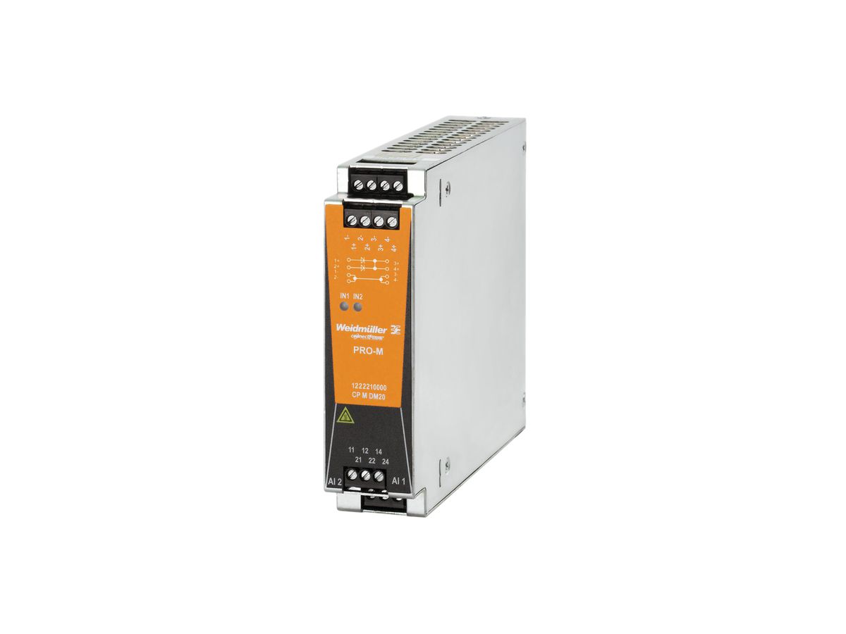 Diodenmodul Weidmüller CP M DM20 zu Stromversorgung Connect Power, 2×10A/1×20A