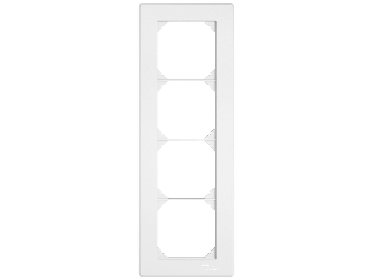 UP-Kopfzeile EDIZIO.liv SNAPFIX® 4×1 für frei wählbare Kombinationen weiss