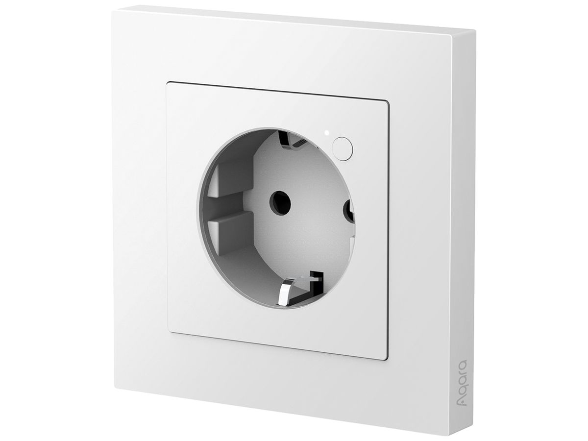 UP-Steckdose Aqara WP-P01D Zigbee CEE7/3 (Typ F) 16A/230V 86×86×47.7mm weiss