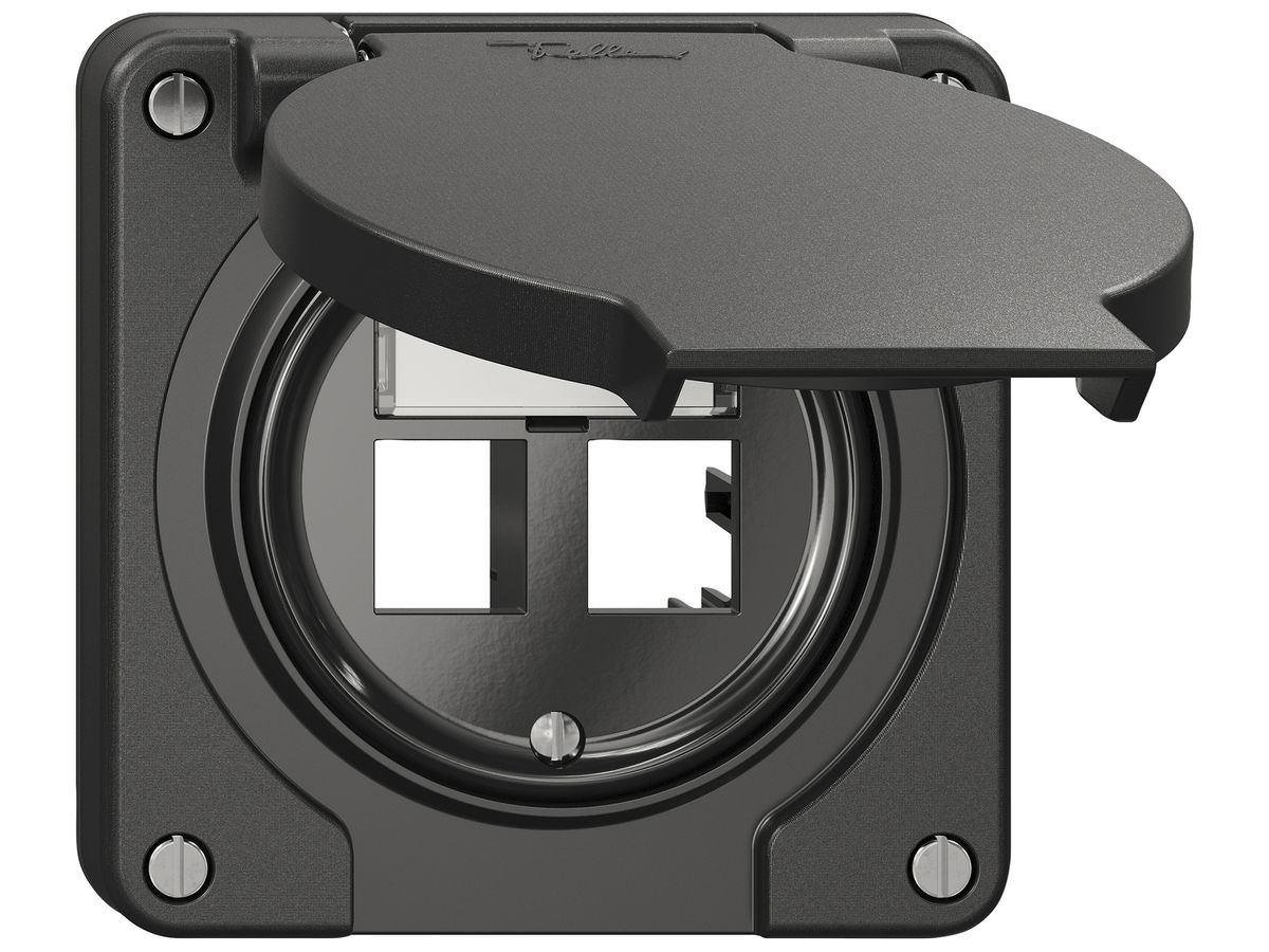 Montageset NEVO freenet SNAPFIX® für 2 Buchsen 87×87mm sz