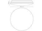 LED-Deckenleuchte Philips Moire 6W 600lm 2700K Ø225mm weiss