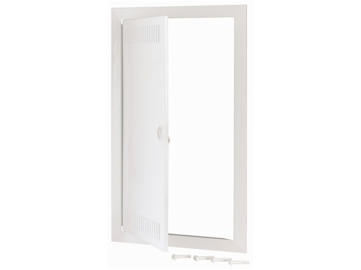 Blendrahmen Eaton, mit Tür und Ventilationsöffnungen 3-reihig weiss