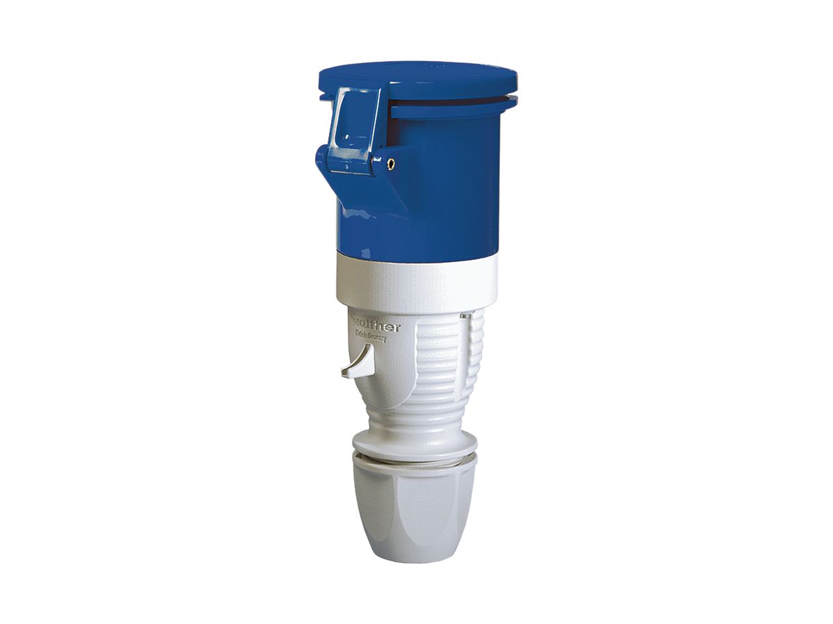 Kupplung CEEtyp 5L 63A 9h IP44 mit Kabelverschraubung