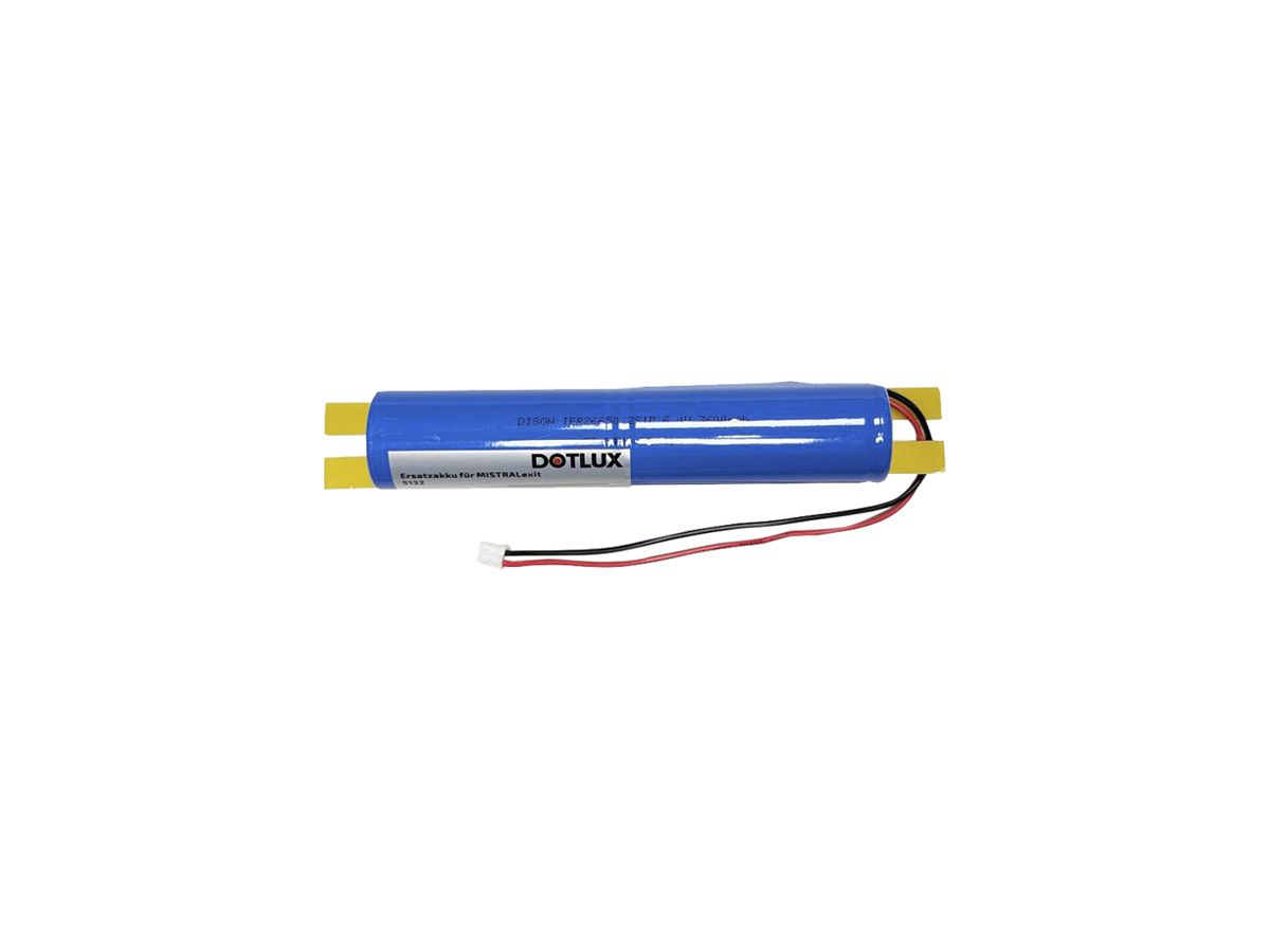 Akku DOTLUX MISTRALexit 6.4V 3600mAh Lithium 172×26×26mm