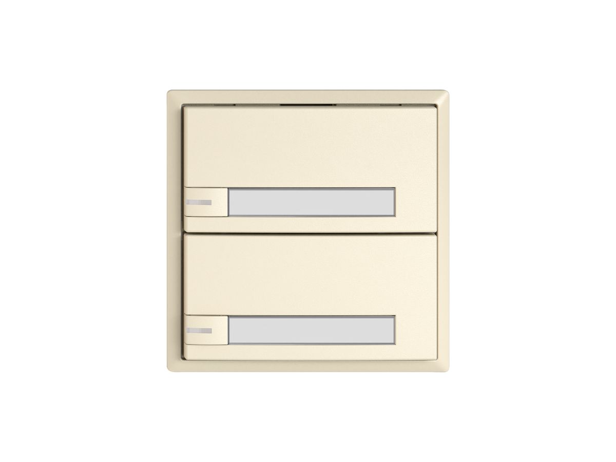 KNX-Taster RGB EDIZIO.liv SNAPFIX® Temperaturfüh.RGB-LED Pap.2×T 1-Tbed.cr