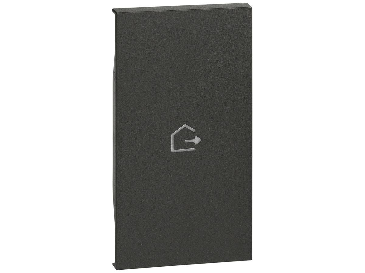 Tastenabdeckung Living Now für Tasten MyHOME 2 Module mit Symbol Abreise schwarz