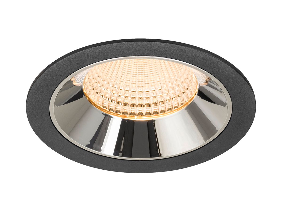 LED-Downlight SLV NUMINOS XL 24W 3500lm 2700K WB DALI Ø145 sz/cr