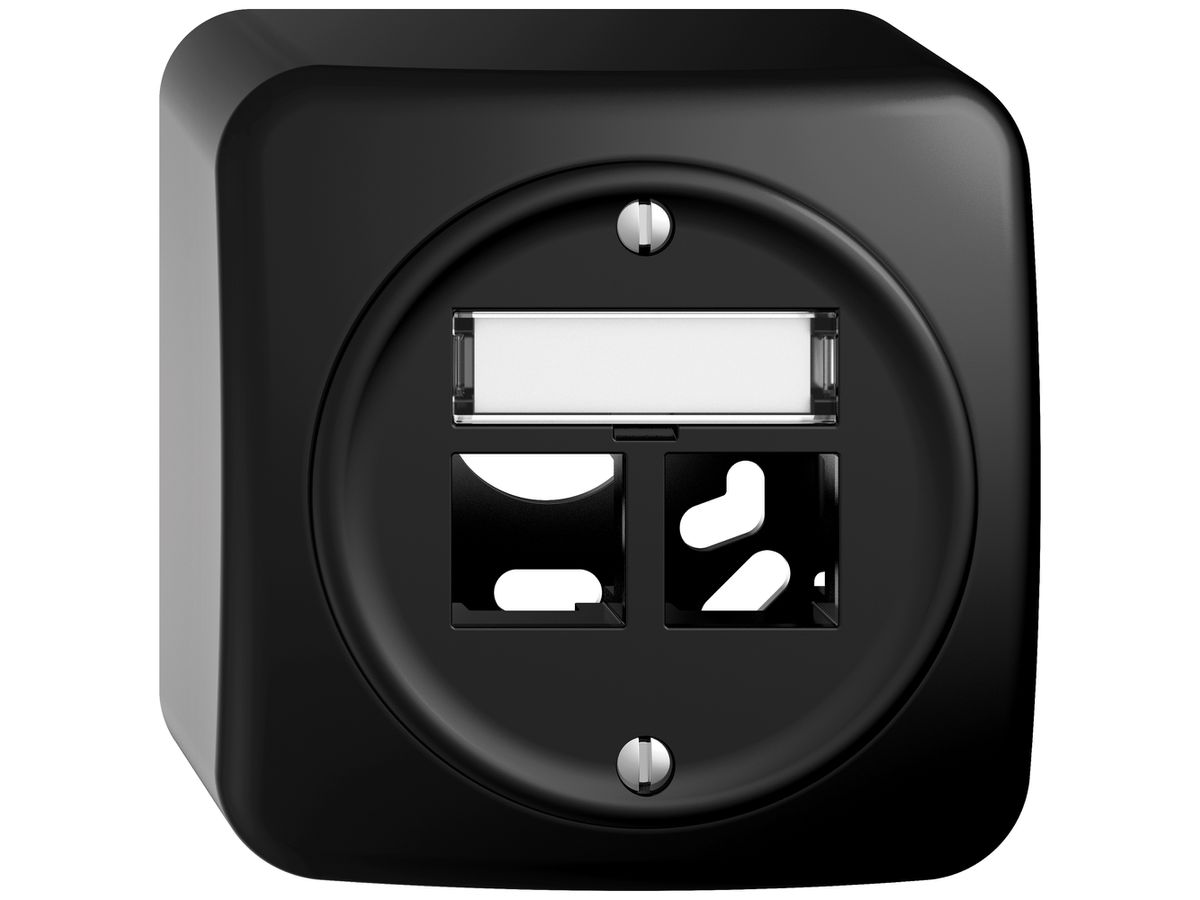 AP-Montageset STANDARDdue EASYNET S-One SNAPFIX® gerade für 2×RJ45 sz