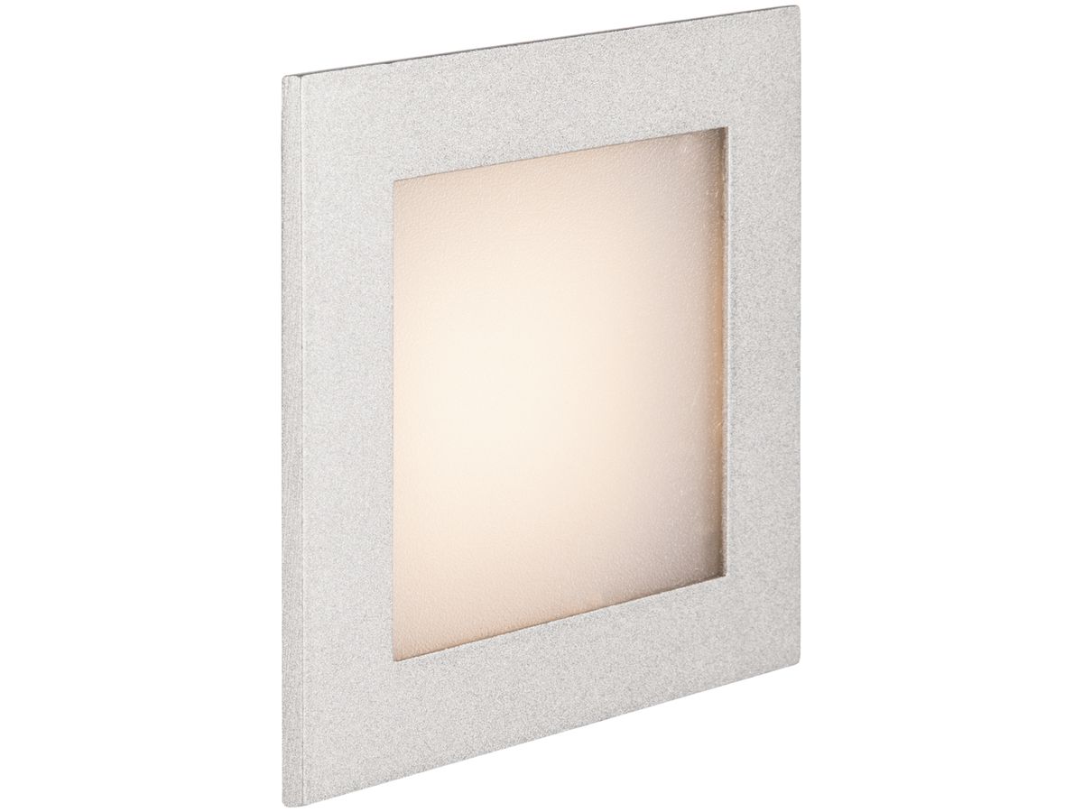 EB-LED-Decken-/Wandleuchte SLV FRAME BASIC 3W 140lm 2700K 90×90×55mm silber