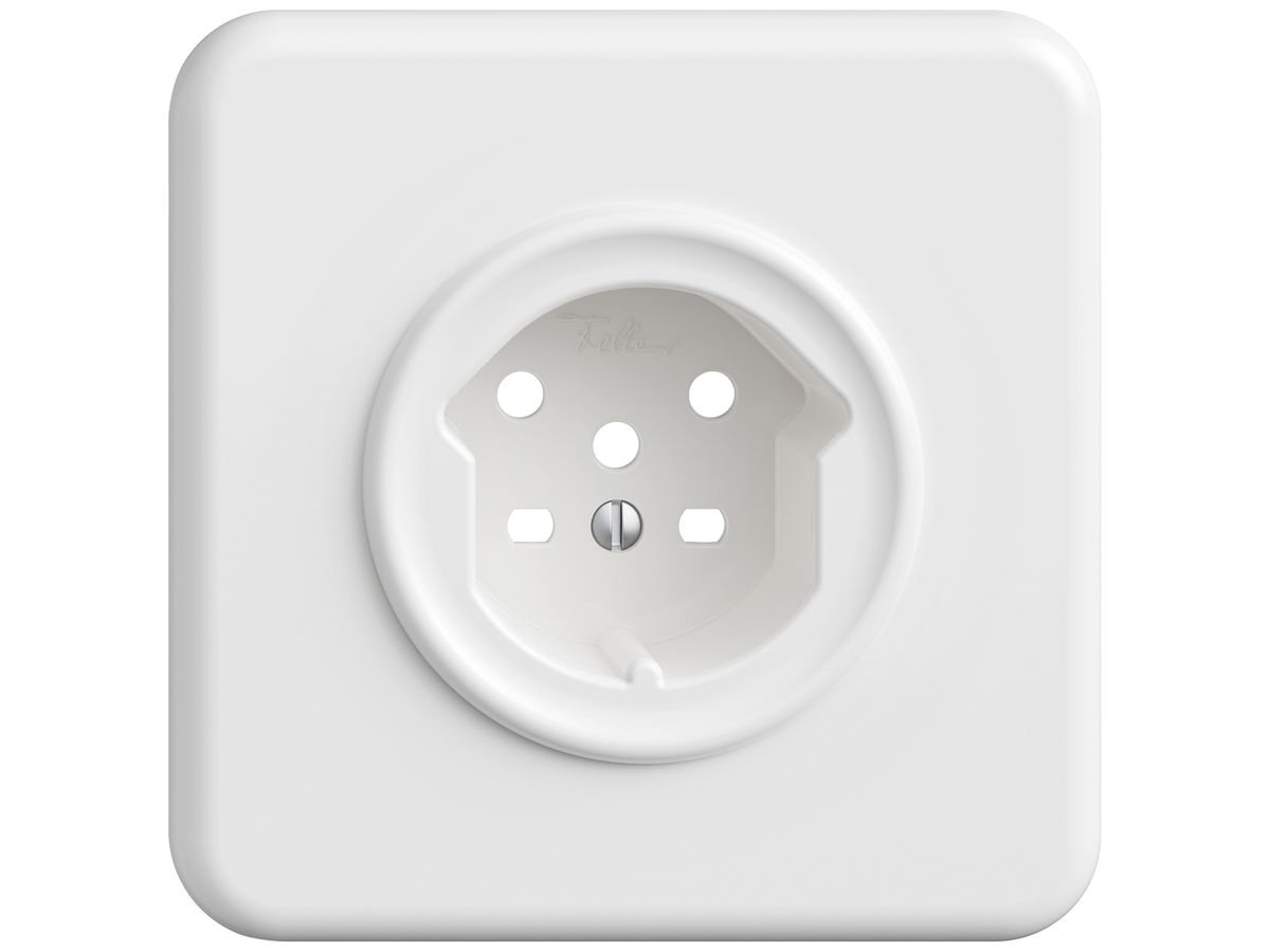 UP-Montageset STANDARDdue SNAPFIX® für Steckdose T15 ws