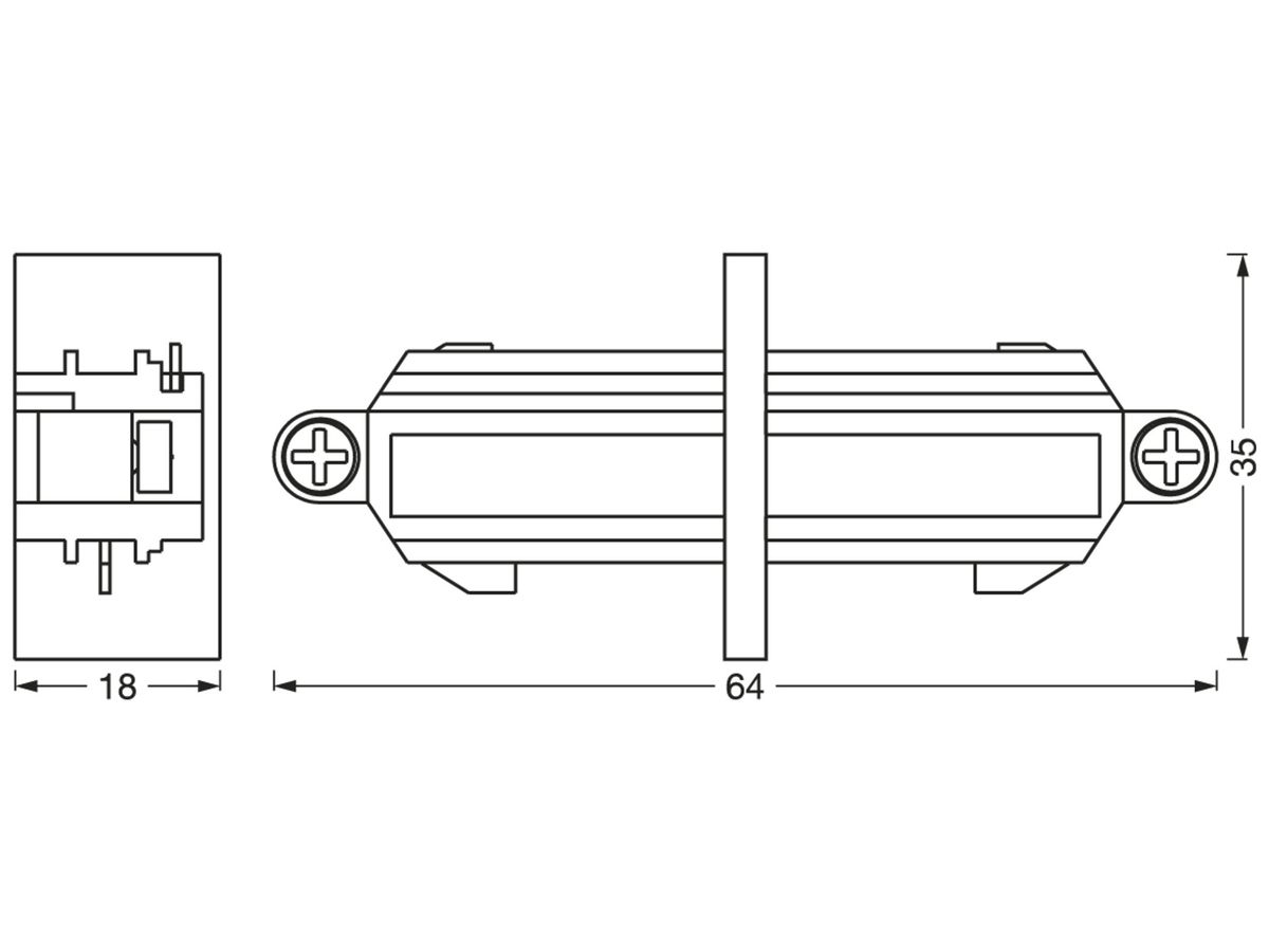 Längsverbinder LEDVANCE TRACKLIGHT starr schwarz