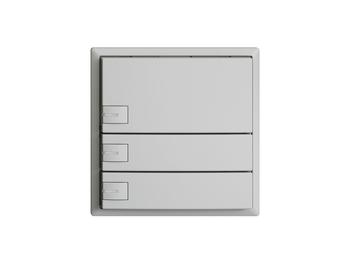 KNX-Taster RGB EDUE, 250mW, m.RGB-LED, 3×Taste, 1×Tastenb., hgu