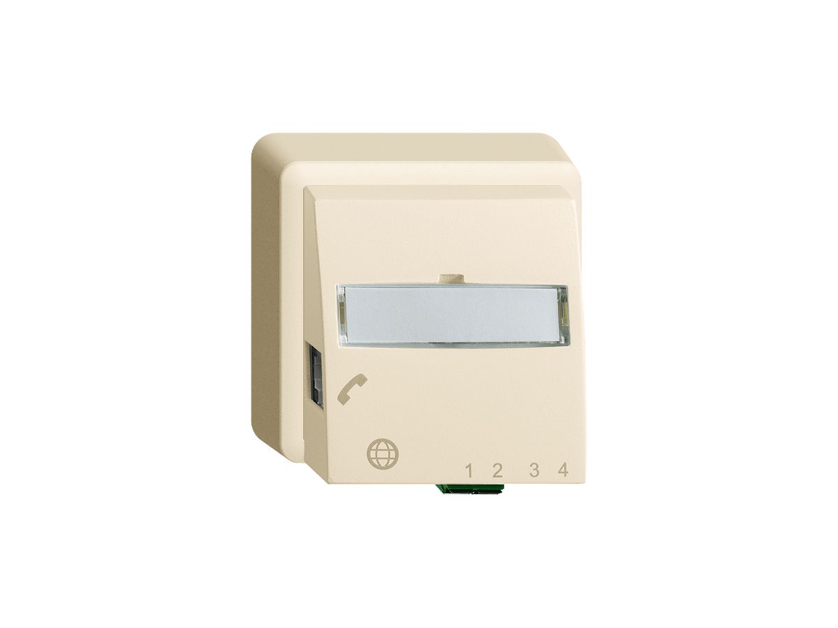 AP-Anschlussdose FTTH EDIZIOdue FH 1×LC APC Duplex FX.39 DSL crema