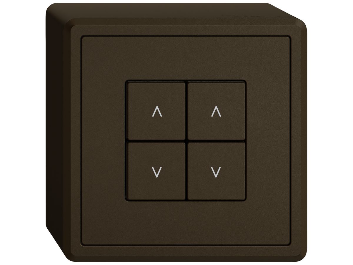 AP-Storenschalter EDIZIO.liv Wiser SNAPFIX® 2 Kanal 4 Tasten WLAN br