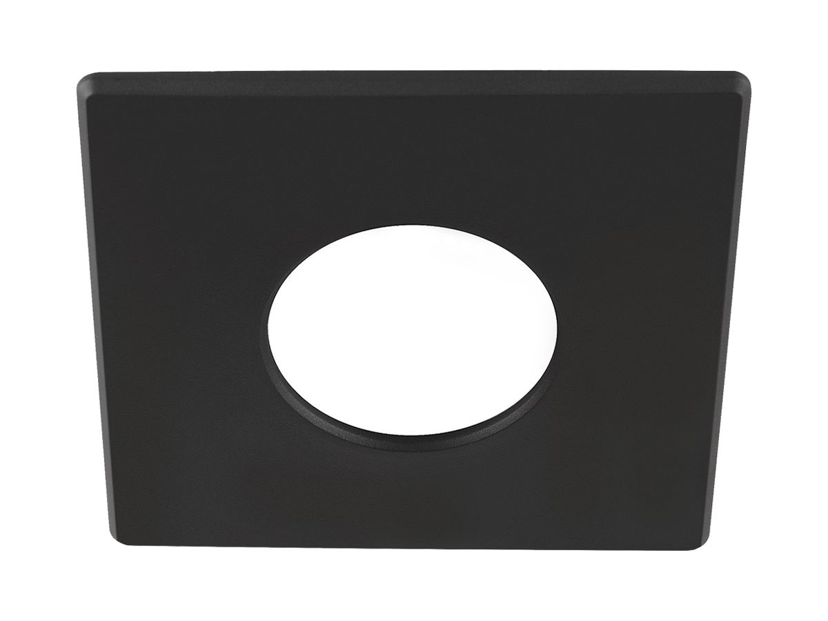 Abdeckring SLV UNIVERSAL IP65 Kunststoff 88×88×3.5mm schwarz