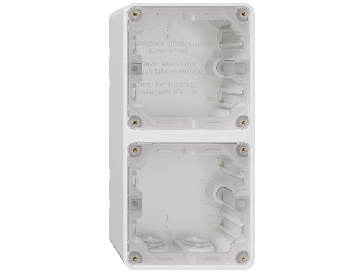 AP-Gehäuse NEVO SNAPFIX® 2× 87×87×54mm ws