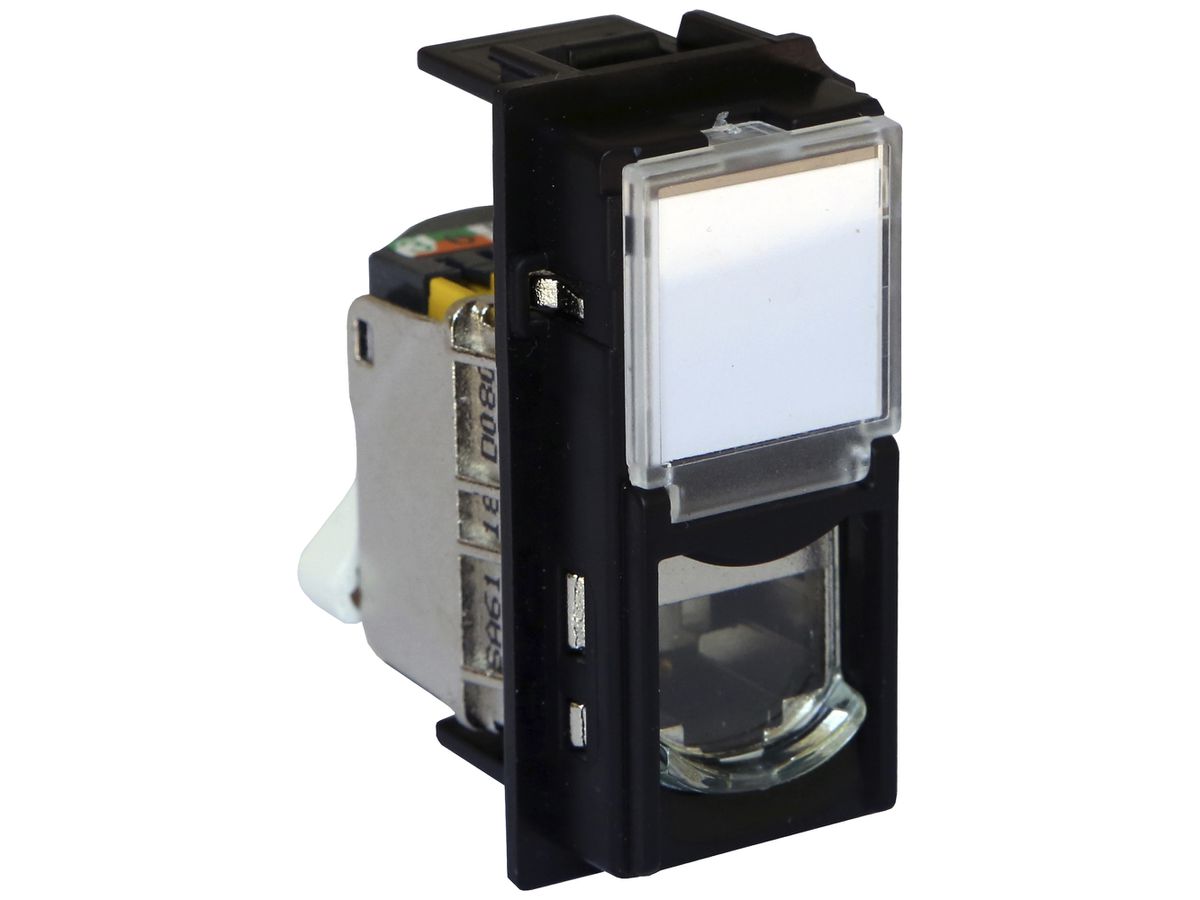 Datendose Living Now Kategorie 6A UTP 1 Modul schwarz