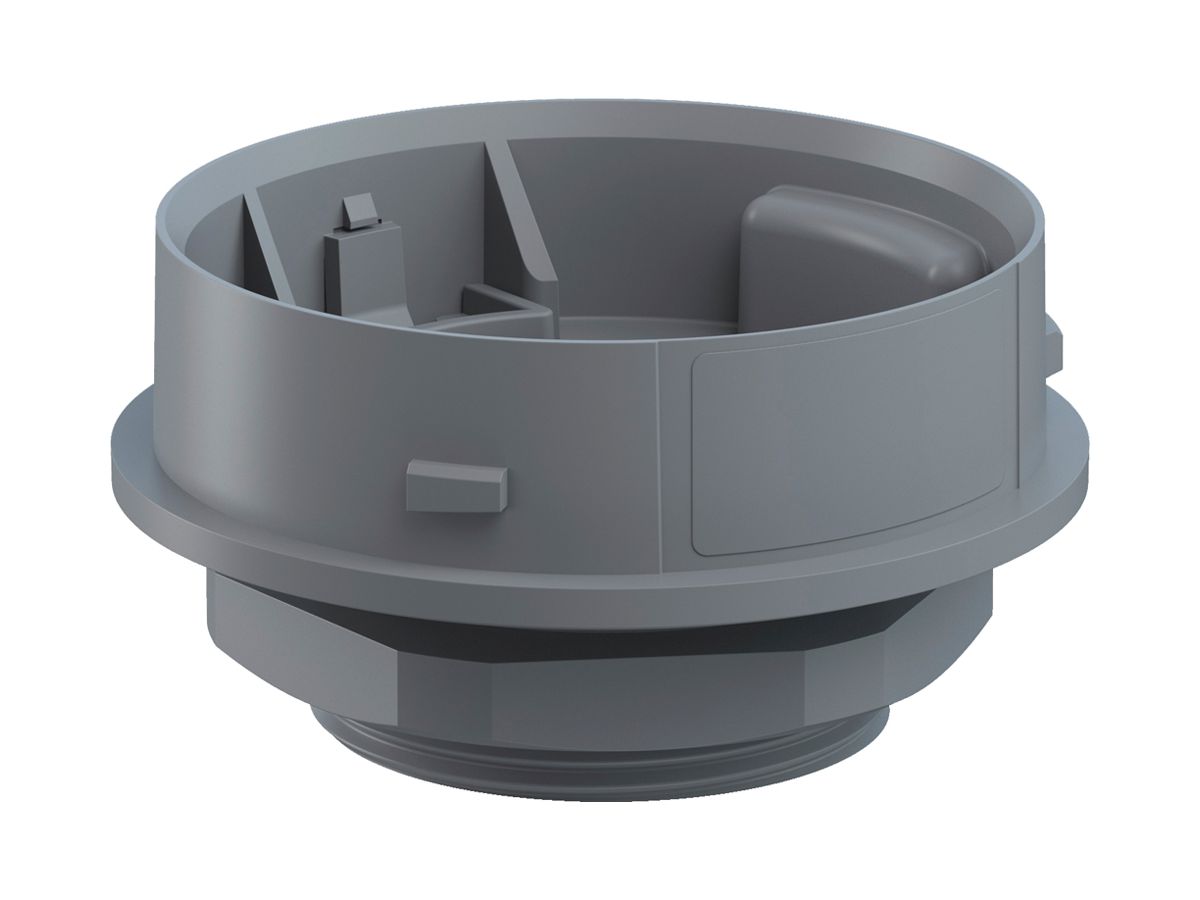 Adapter WERMA Mini EM, PG29, für Signalsäule, grau