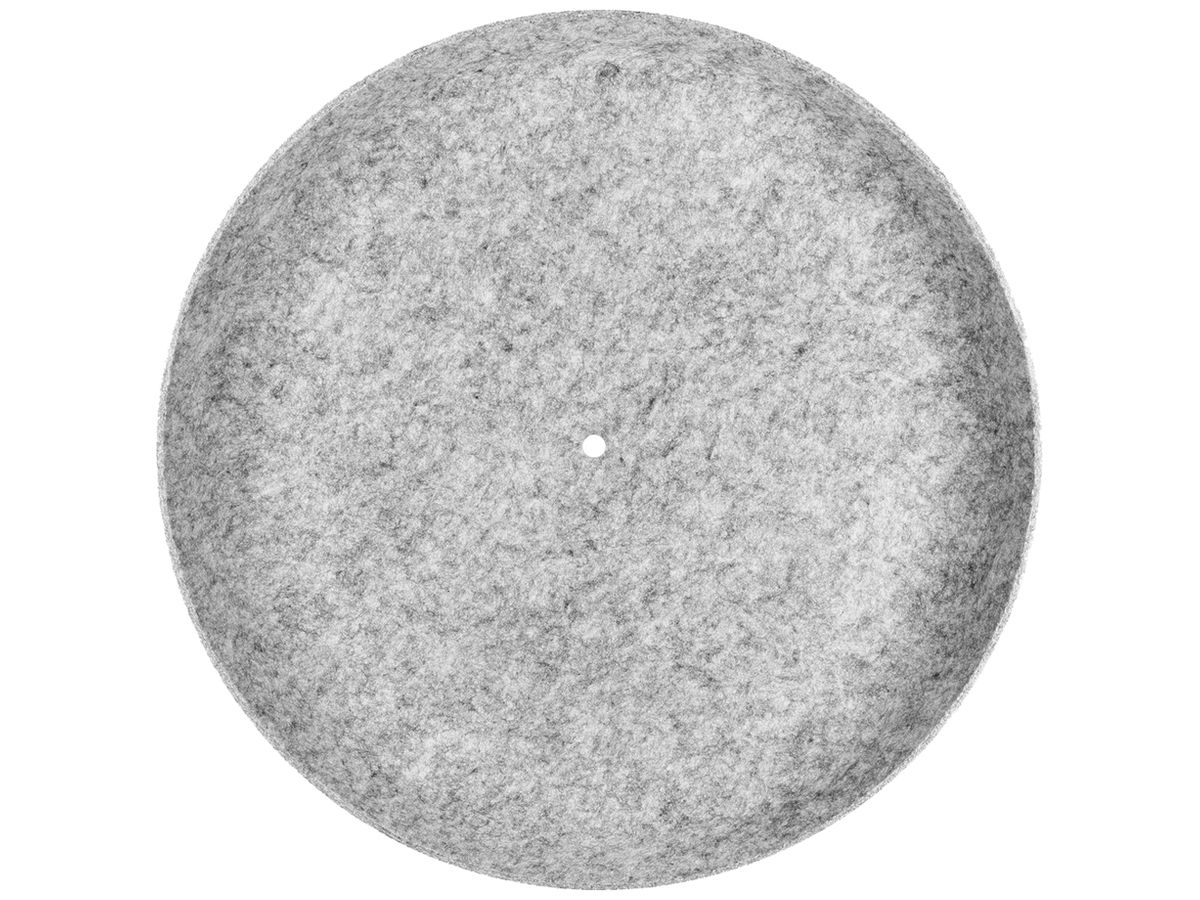 Leuchtenschirm SLV GRIP FLAT rund gerade Filz Ø500×62mm grau unifarbig
