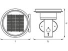 LED-Laterne LDV ENDURA STYLE Solar Sensor Wall Double Circle, 6W schwarz