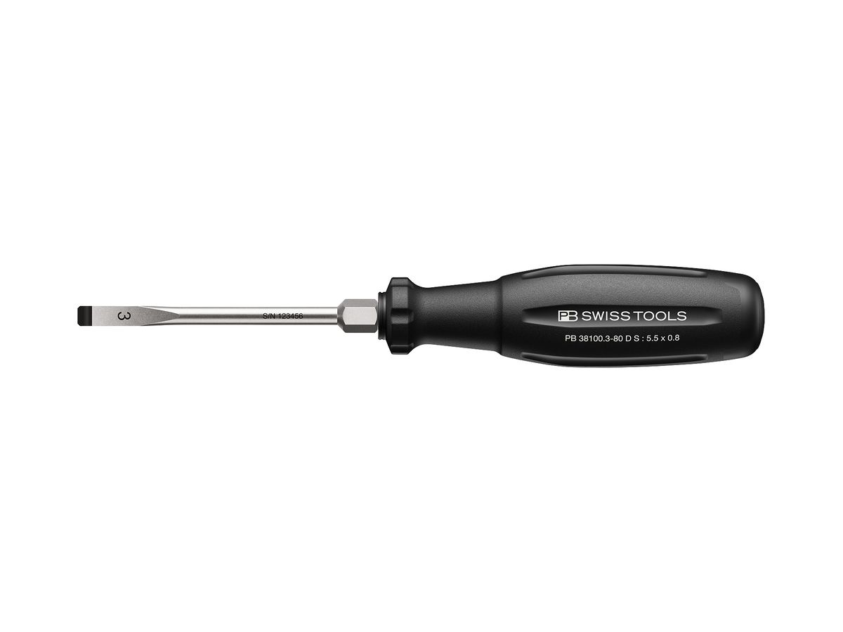 Schraubenzieher PB SwissGrip Evo 0.8×5.5×80mm