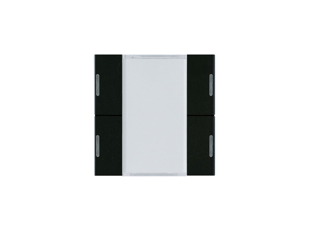 Tasterfront Hager basico KNX 4-fach LED schwarz 45×45mm