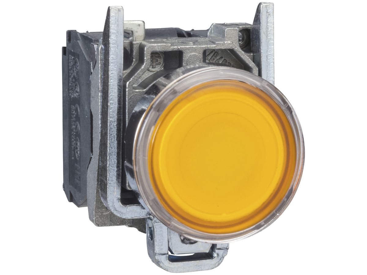 EB-Leuchttaster Harmony XB4 1 Taste 24VAC/DC orange Ø22.5mm 1NO 1NC IP66