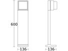 LED-Wegeleuchte Steinel GL 85 C 600 9W 719lm 3000K anthrazit IP44