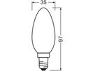 LED-Lampe LEDVANCE CLASSIC B E14 3.4W 470lm 827 DIM B10.5 mattiert Ø35×97mm