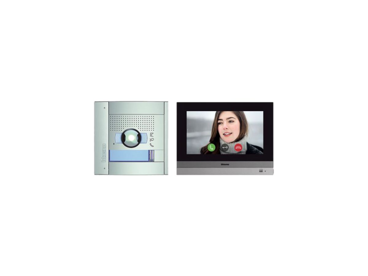 Video-Türsprechanlage Set MyHOME, Hometouch 7" und Sfera New Allmetal, schwarz